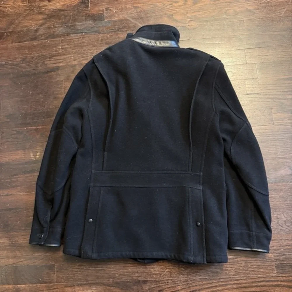 Vintage Polo Ralph Lauren Wool Hunting Jacket M65 Black Lined Sz Small